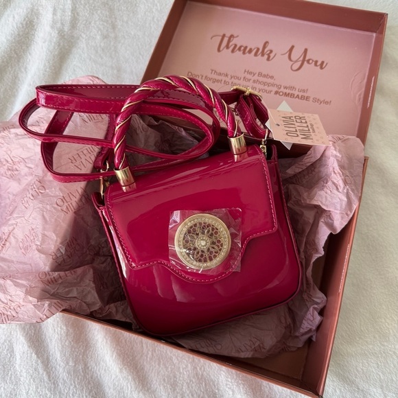 Olivia Miller pink purse handbag - Picture 3 of 7